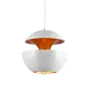 Hanglamp Peach | Mat Wit / Goud
