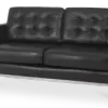 Florence Knoll Twee Zits Zwart Leer