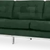 Italo Drie Zits Forest Green Velvet