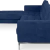 Italo Hoekbank Kings Blue Velvet (Hoek Rechts)