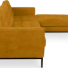 Italo Hoekbank Okergold Velvet (Hoek Links)