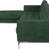 Italo Hoekbank Forest Green Velvet (Hoek Rechts)