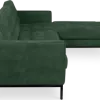 Italo Hoekbank Forest Green Velvet (Hoek Links)