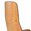 Bureaustoel Charles Cognac Leer, Essen Hout