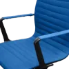 Cavel CD 119 Bureaustoel Blauw Linnen | Zwart Frame