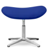 Flegg Ottoman / Hocker Blauw Kasjmier