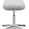 Flegg Ottoman / Hocker Licht Grijs Kasjmier