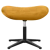 Flegg Ottoman Okergold Velvet