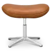 Flegg Ottoman / Hocker Cognac / Bruin Leer