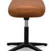 Flegg Ottoman / Hocker Cognac / Bruin Leer