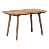 Cavel Deens Ovale Notenhouten Bureau | Scandolf