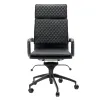 Diamond Softpad Bureaustoel Zwart | Hoge Rug