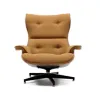 Cavel Lounge Chair Bruin Boucle | Walnoot Schalen