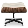 Cavel Lounge Chair Offwhite Leer | Naturel Palissander Schalen