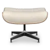 Cavel Lounge Chair Offwhite Leer | Naturel Palissander Schalen