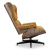 Cavel Lounge Chair Bruin Boucle | Walnoot Schalen