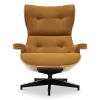 Cavel Lounge Chair Bruin Boucle | Walnoot Schalen