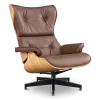 Cavel Lounge Chair Bruin Leer | Essen Schalen
