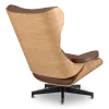 Cavel Lounge Chair Bruin Leer | Essen Schalen