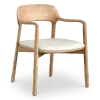 Kennedy Eetkamerstoel | Naturel Essen | Offwhite Zitting