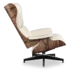 Cavel Lounge Chair Offwhite Leer | Naturel Palissander Schalen