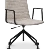 Cavel Lincoln Bureaustoel | Zand OTE Stof | Mat Zwart
