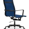 Cavel CD 119 Bureaustoel Blauw Linnen | Zwart Frame