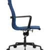 Cavel CD 119 Bureaustoel Blauw Linnen | Zwart Frame