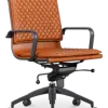 Diamond Softpad Bureaustoel Cognac | Lage Rug
