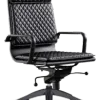 Diamond Softpad Bureaustoel Zwart | Hoge Rug