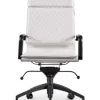 Diamond Softpad Bureaustoel Wit | Hoge Rug