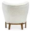 Little Kita Fauteuil Wit | Walnoot Pootjes