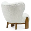 Little Kita Fauteuil Wit | Walnoot Pootjes