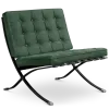 Paviljoen Chair Groen Velvet | Zwart Frame