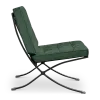 Paviljoen Chair Groen Velvet | Zwart Frame