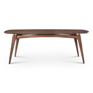 Eettafel Japandi Deens Ovaal Walnoot