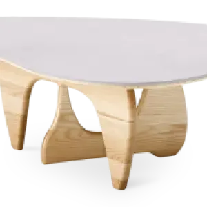 Japandi Salontafel Sabi | Wit Keramiek | Essen Onderstel