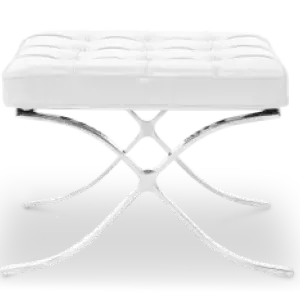 Paviljoen Ottoman Luxe Wit Volleer