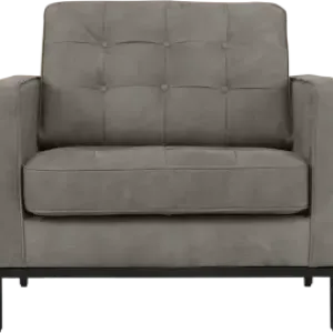 Italo Chair Elegant Silver/Grey Velvet