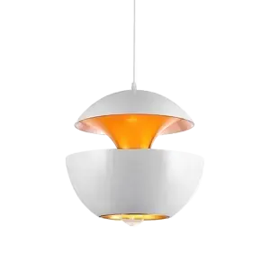 Hanglamp Peach | Mat Wit / Goud