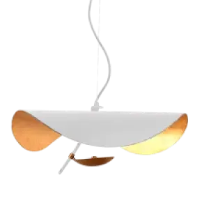 Hanglamp Gulf | Mat Wit / Goud