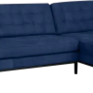 Florence Knoll Hoekbank Kings Blue Velvet (Hoek Links)