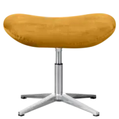 Flegg Ottoman Okergold Velvet