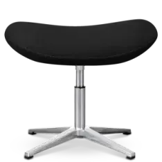 Flegg Ottoman / Hocker Zwart Kasjmier