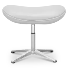 Flegg Ottoman / Hocker Wit Leer