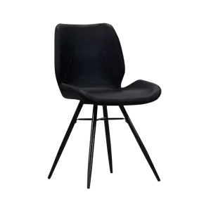 Industriële Eetkamerstoel Barron Vintage Zwart
