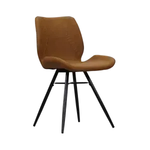 Industriële Eetkamerstoel Barron Vintage Cognac