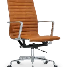 Bruine/Cognac Bureaustoelen
