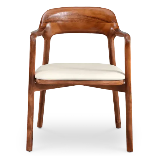 Kennedy Eetkamerstoel | Walnoot | Offwhite Zitting