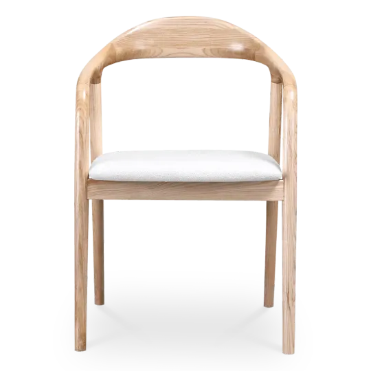 Artson Eetkamerstoel | Essen | Wit Boucle